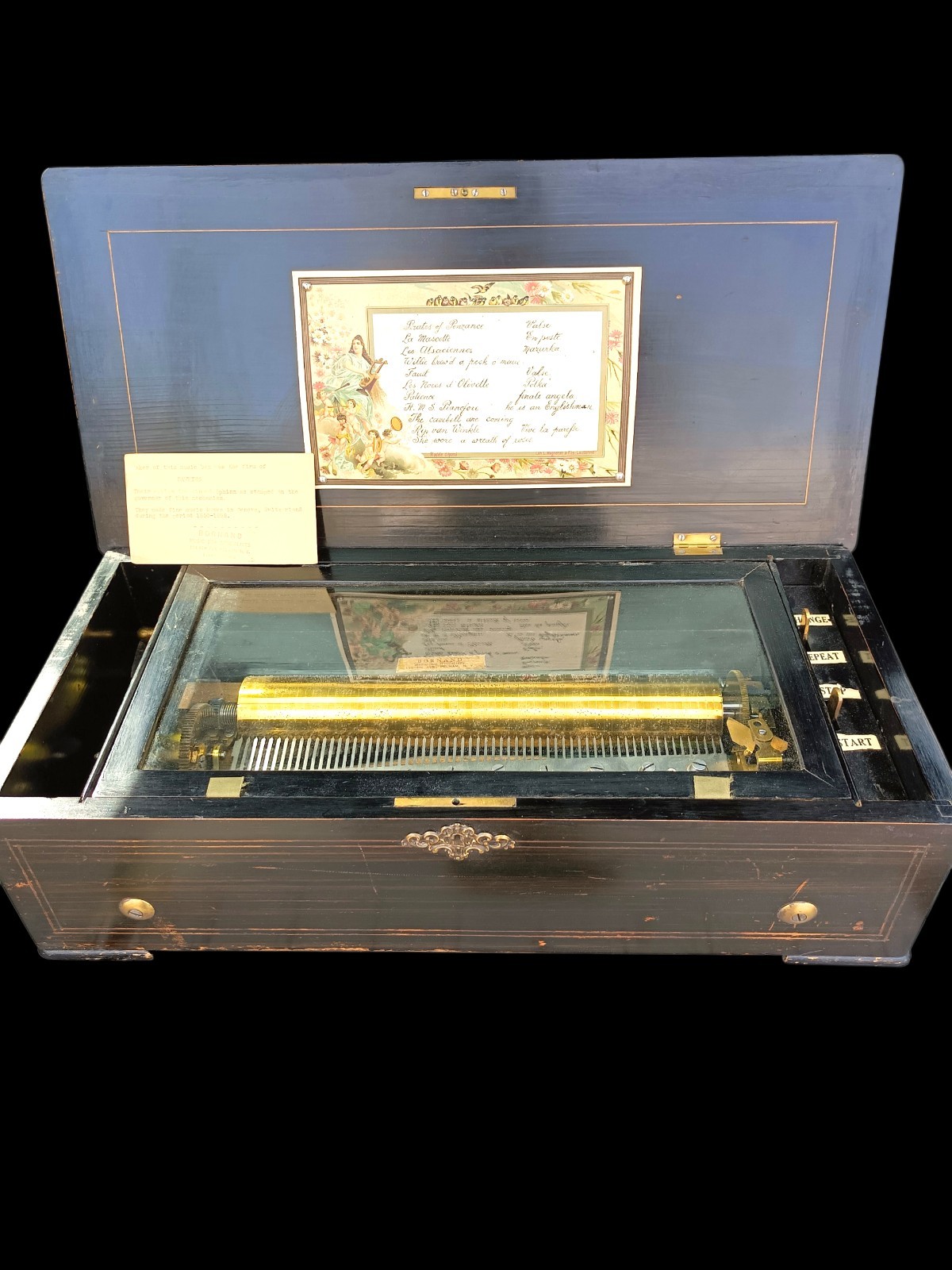 Bornand Music Box Very Nice , Beautiful Sound 13\ Bornand Music Box Very Nice , Beautiful Sound 13\
