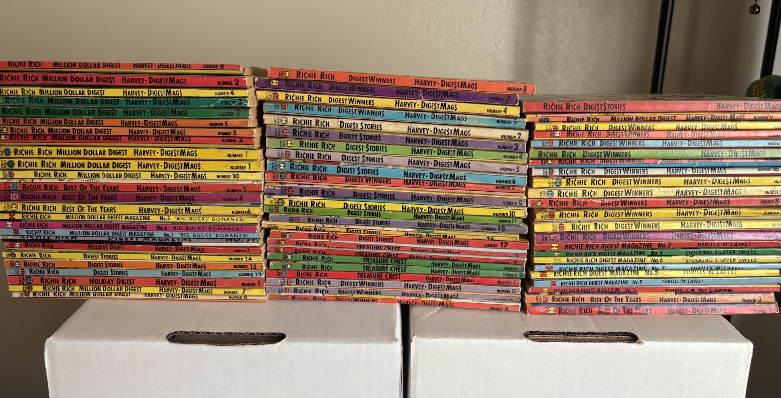 HUGE Richie Rich Digest Lot 72 Issues Near Complete Set