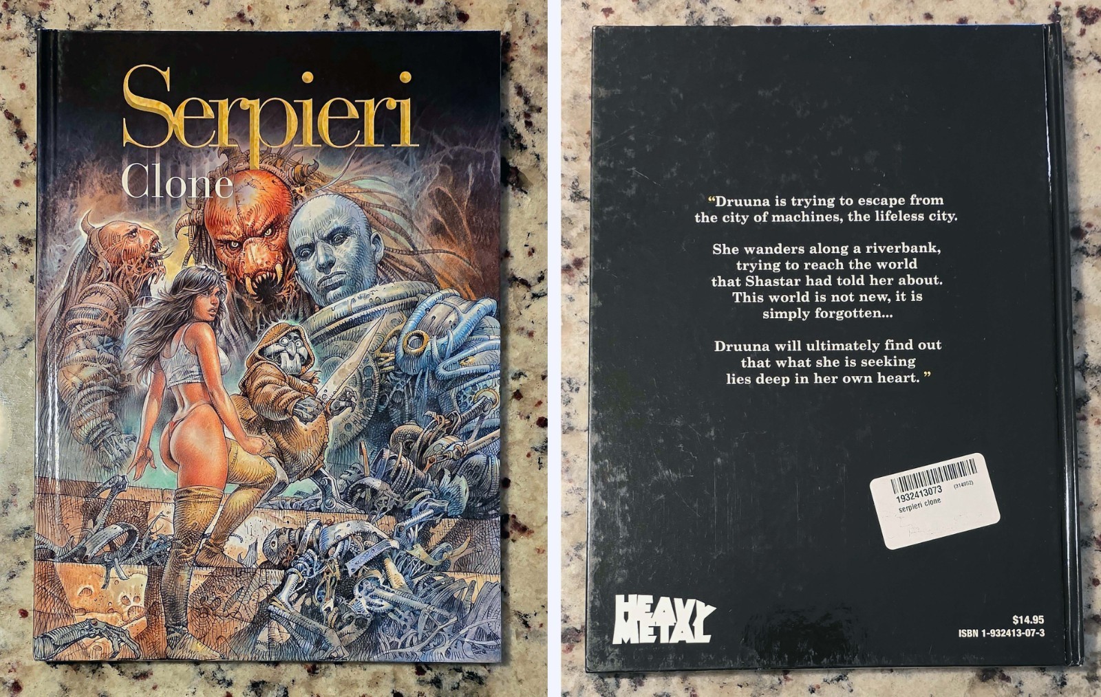 SERPIERI The Forgotten Planet HEAVY METAL 2001 Hardcover - SCARCE Graphic Novel