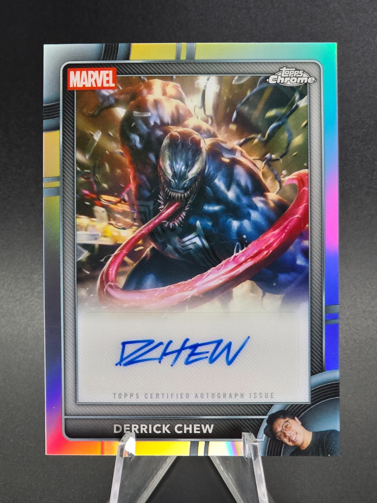 2026 Topps Chrome Marvel DERRICK CHEW Comic Artist Auto #AA-DC (Venom)
