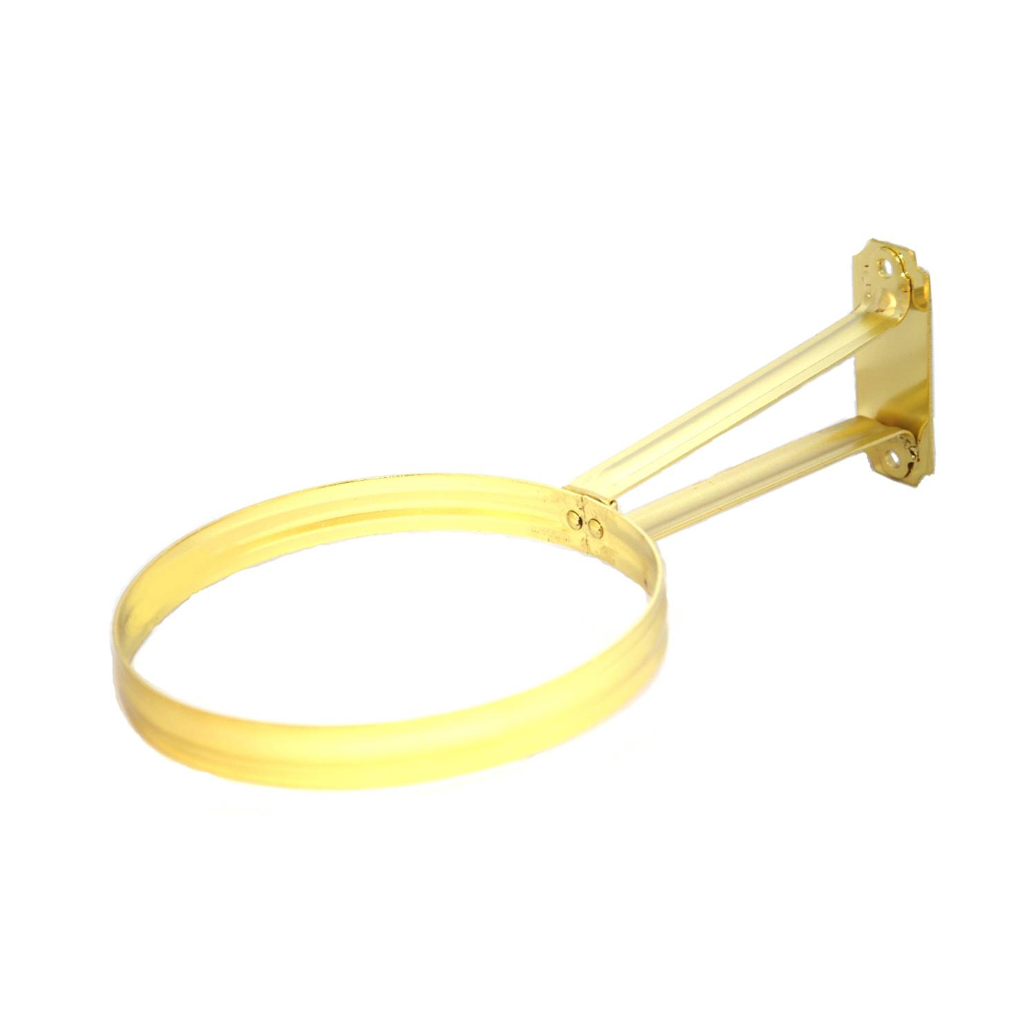 Aladdin Classic Wall Bracket for No Pedestal Aladdin Oil Lamps, Brass Plated Aladdin Classic Wall Bracket for No Pedestal Aladdin Oil Lamps, Brass Plated
