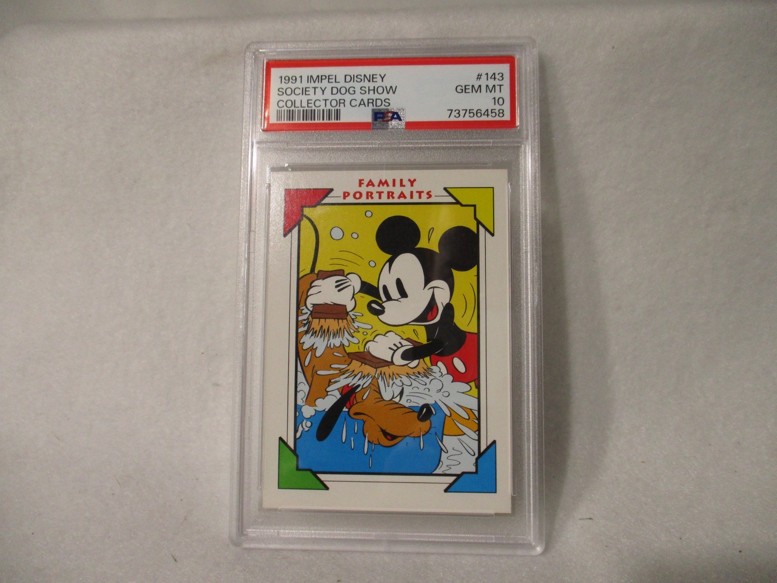 1991 Impel Disney PSA 10 Mickey Society Dog Show #143 Gem Mint 1991 Impel Disney PSA 10 Mickey Society Dog Show #143 Gem Mint