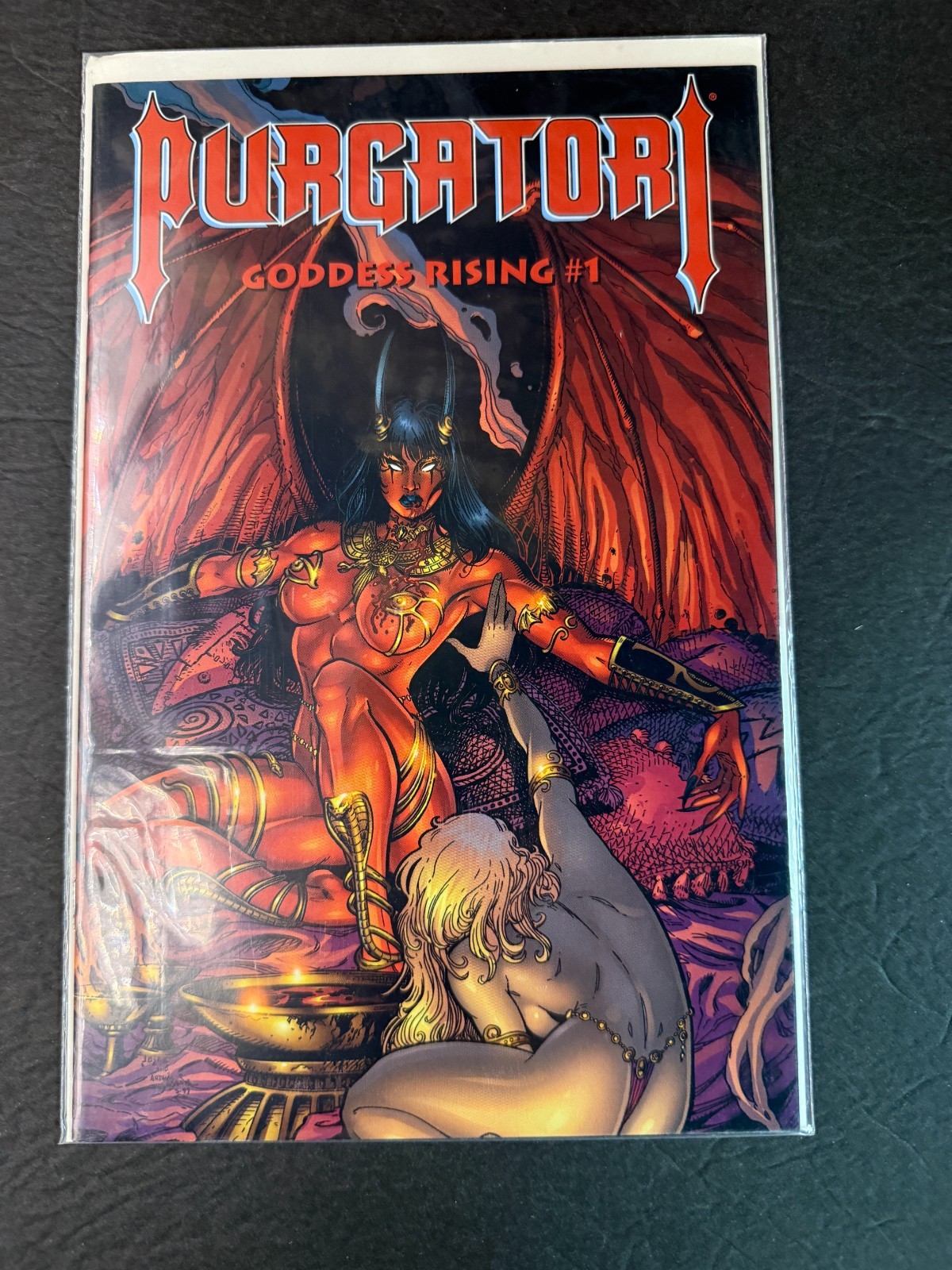 Purgatori: Goddess Rising #1 Dynamic Forces Variant COA Chaos 1999 Sealed