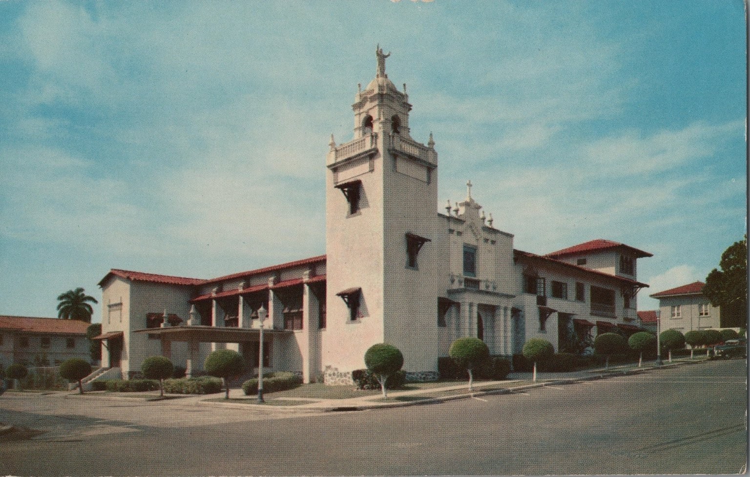 Cristo Rey Church Panama City Postcard Mirro-Krome Bella Vista Panama