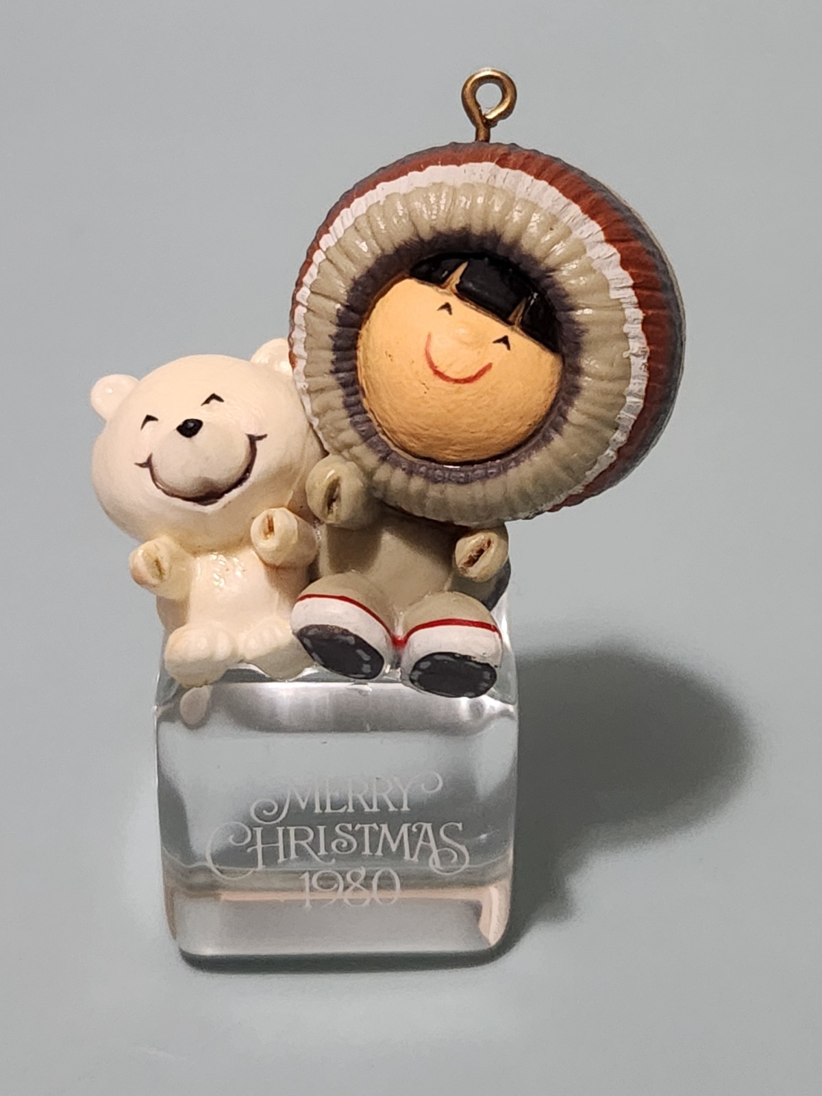 1980 Hallmark Frosty Friends Cool Yule Eskimo #1 In Series Loose Xmas Ornament 1980 Hallmark Frosty Friends Cool Yule Eskimo #1 In Series Loose Xmas Ornament