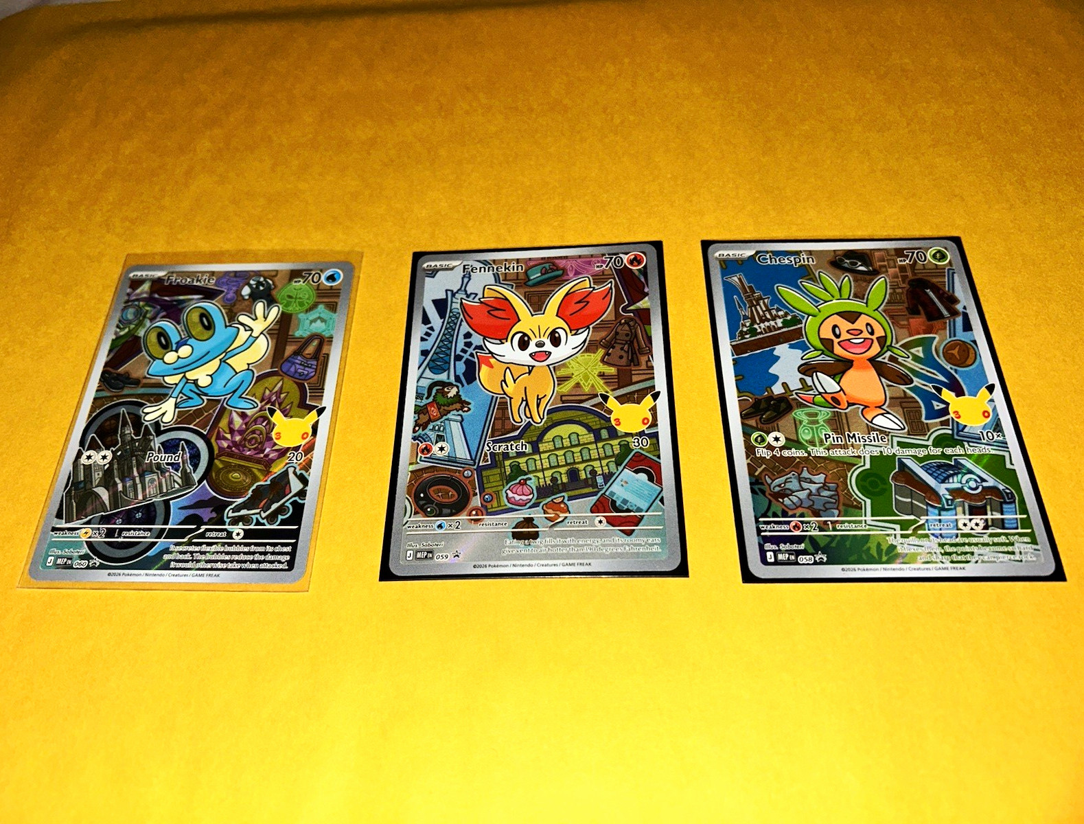 First Partner Series 3 Kalos Chespin/Fennekin/Froakie