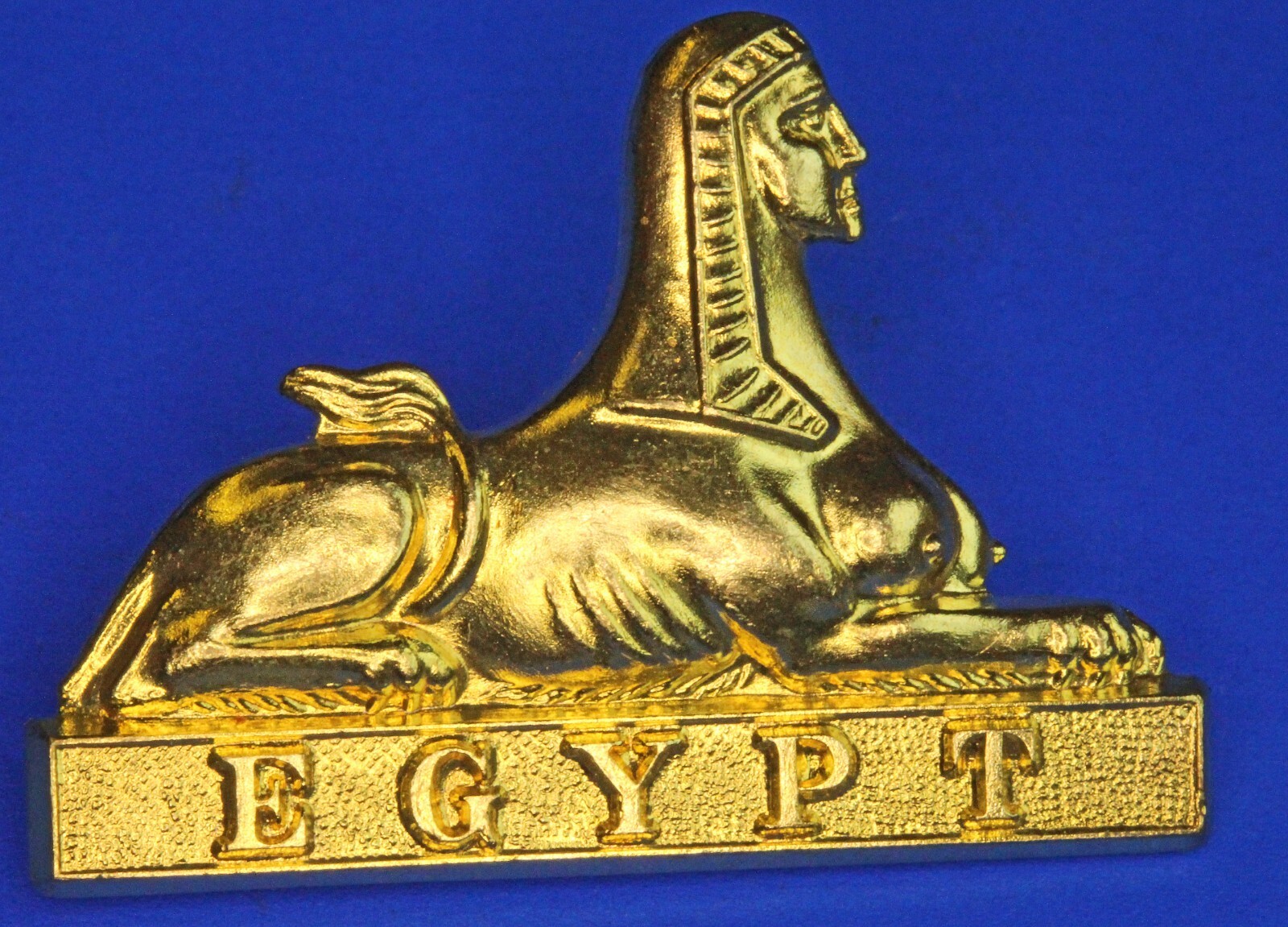 British 24th Foot 2nd Warwickshire brass Sphinx collar badge Zulu War NOT A PAIR