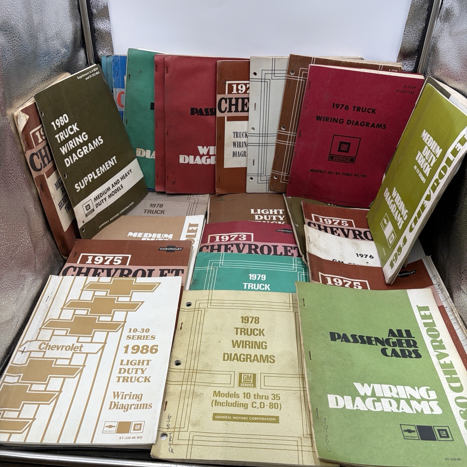 1973-1986 Chevrolet GM Truck & Car Wiring Diagrams Manuals Lot
