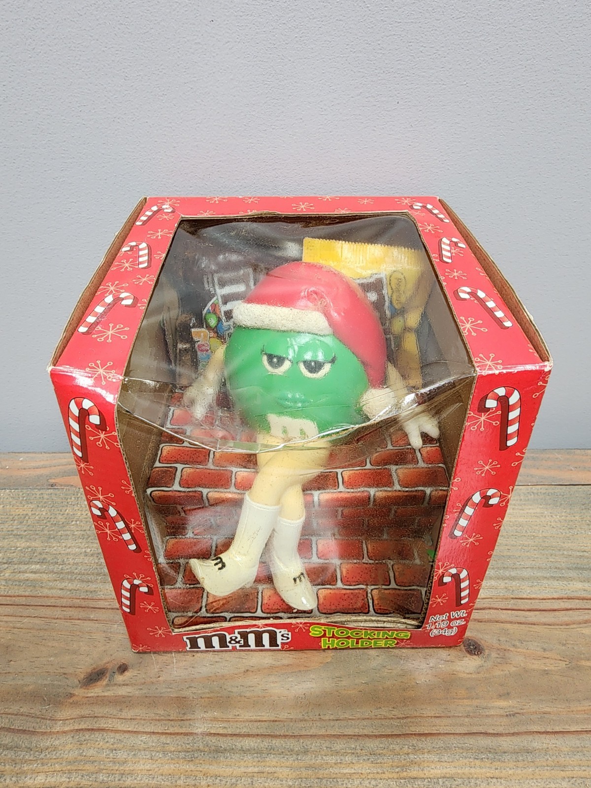 Rare Vintage M&M Green Girl Flirty Sassy Sexy Go-Go Boots Stocking Holder