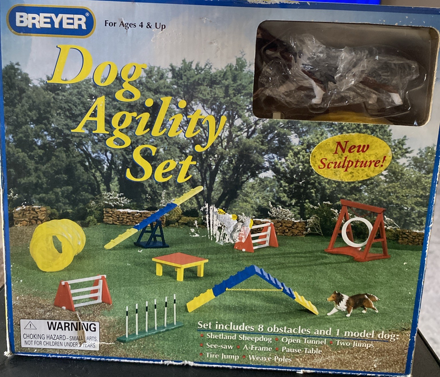 Breyer Horse Dog Agility Set #1504 Used 8 Obstacles SHELTIE dog Show Competition