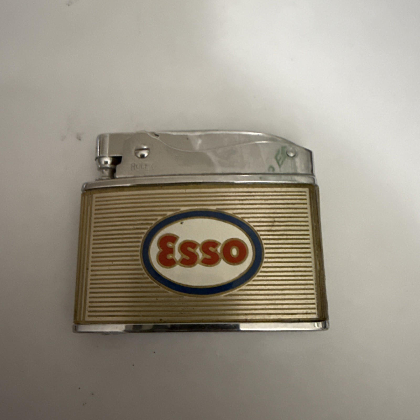 VTG 1959 Esso Bayway Refinery 50th Anniversary ROLEX Japan Lighter Not Tested