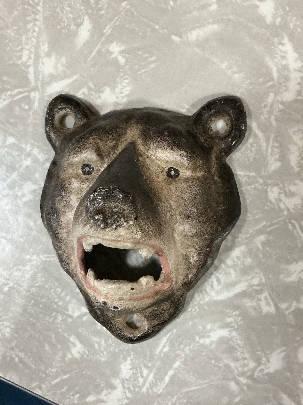RARE ORIGINAL PAINT NEAR MINT 1920-1940’s CAST IRON BEAR WITH ORIGINAL PAINT