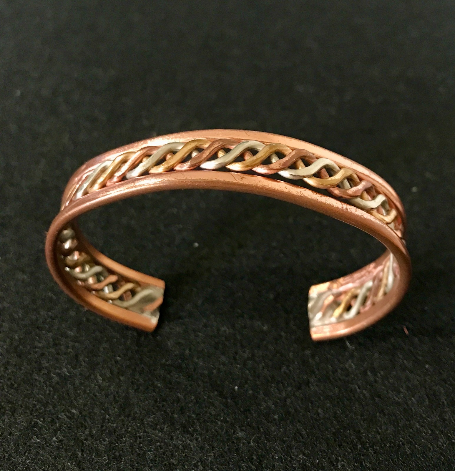 Copper Twist Slip-On Bracelet