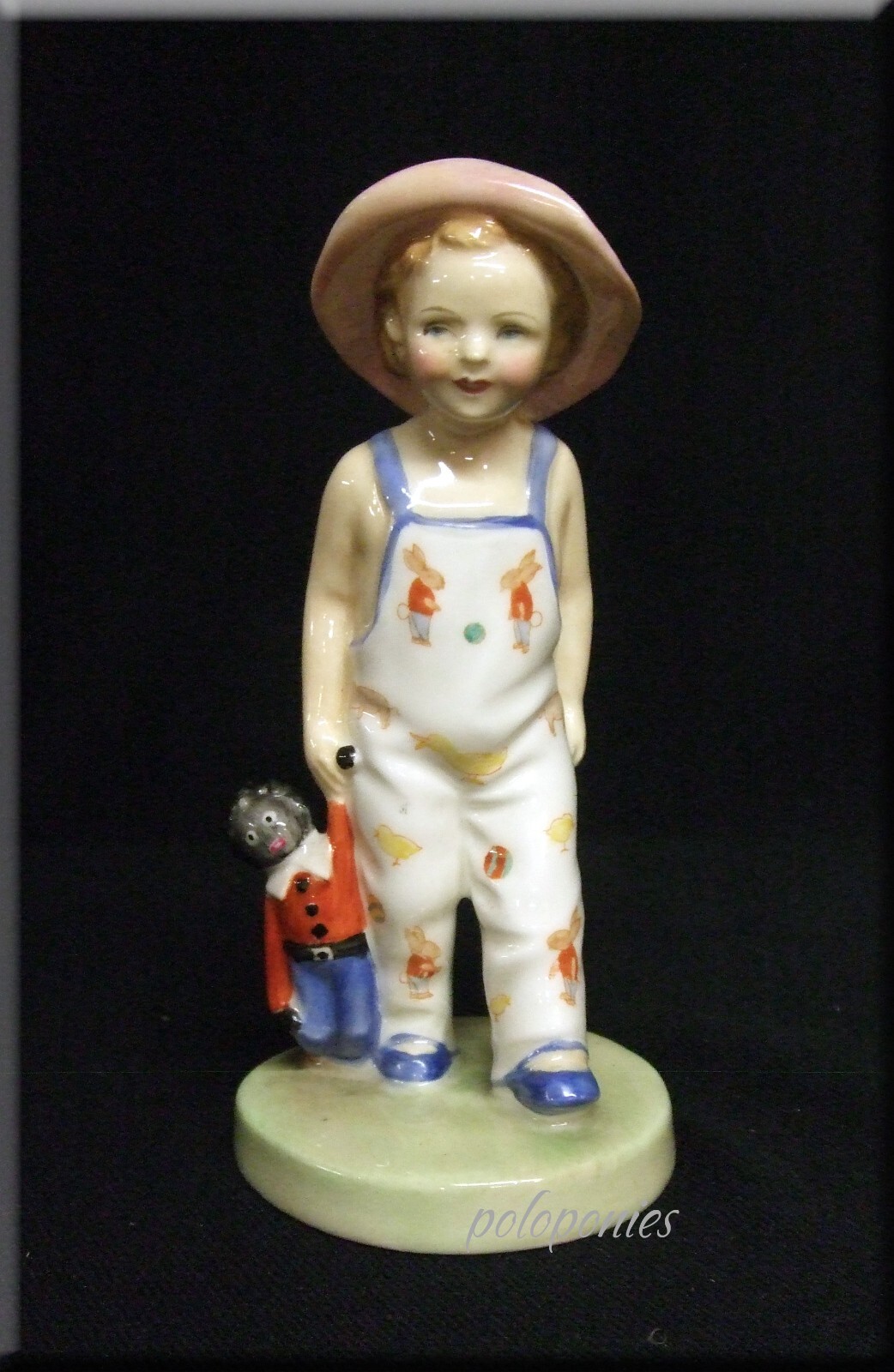ROYAL DOULTON Boy in Animal Print Overalls - Retired 1959 - Child Classics