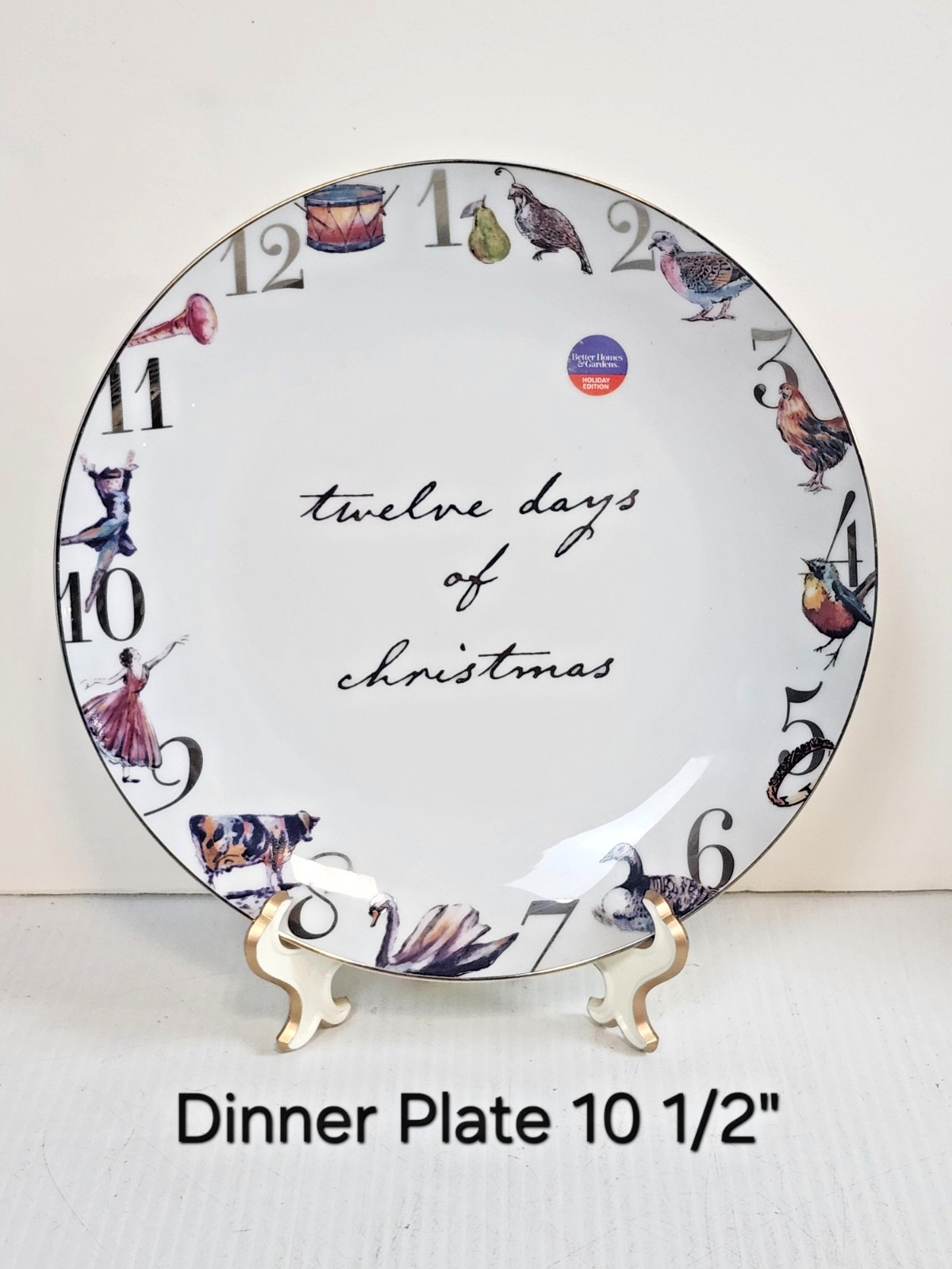 Better Homes & Gardens 12 Days of Christmas Plates Bowls Mugs SOLD BY THE PIECE