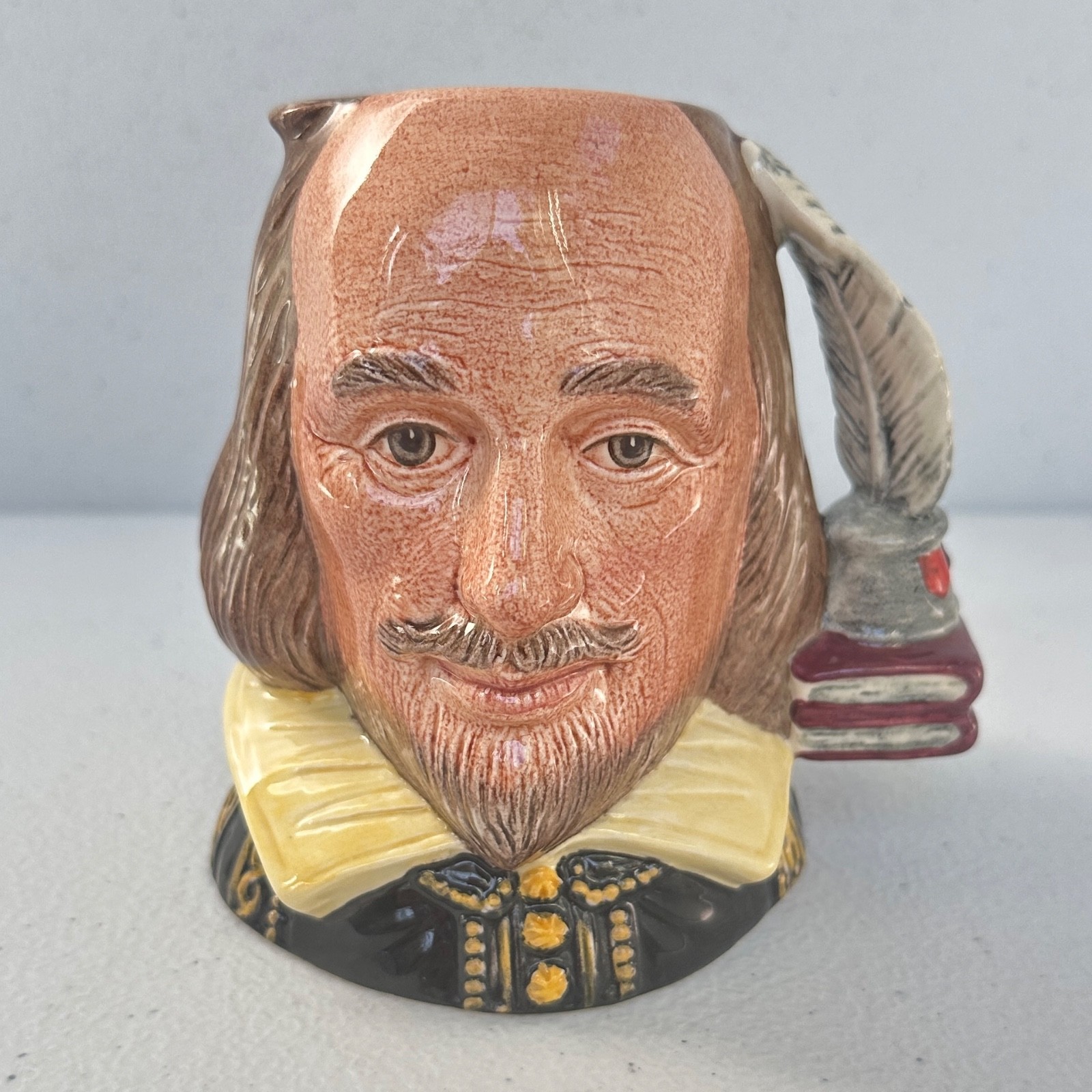Royal Doulton William Shakespeare Small Toby Character Mug Jug D6938 4\ Royal Doulton William Shakespeare Small Toby Character Mug Jug D6938 4\