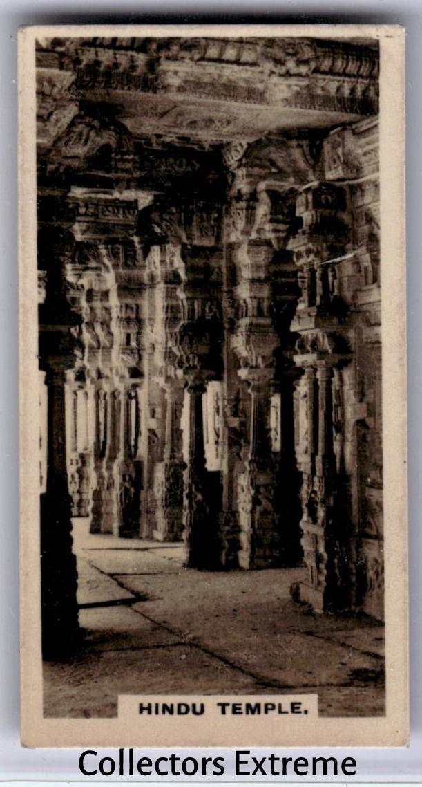 1925 Westminster Tobacco Indian Empire Tobacco Card #18 Hindu Temple
