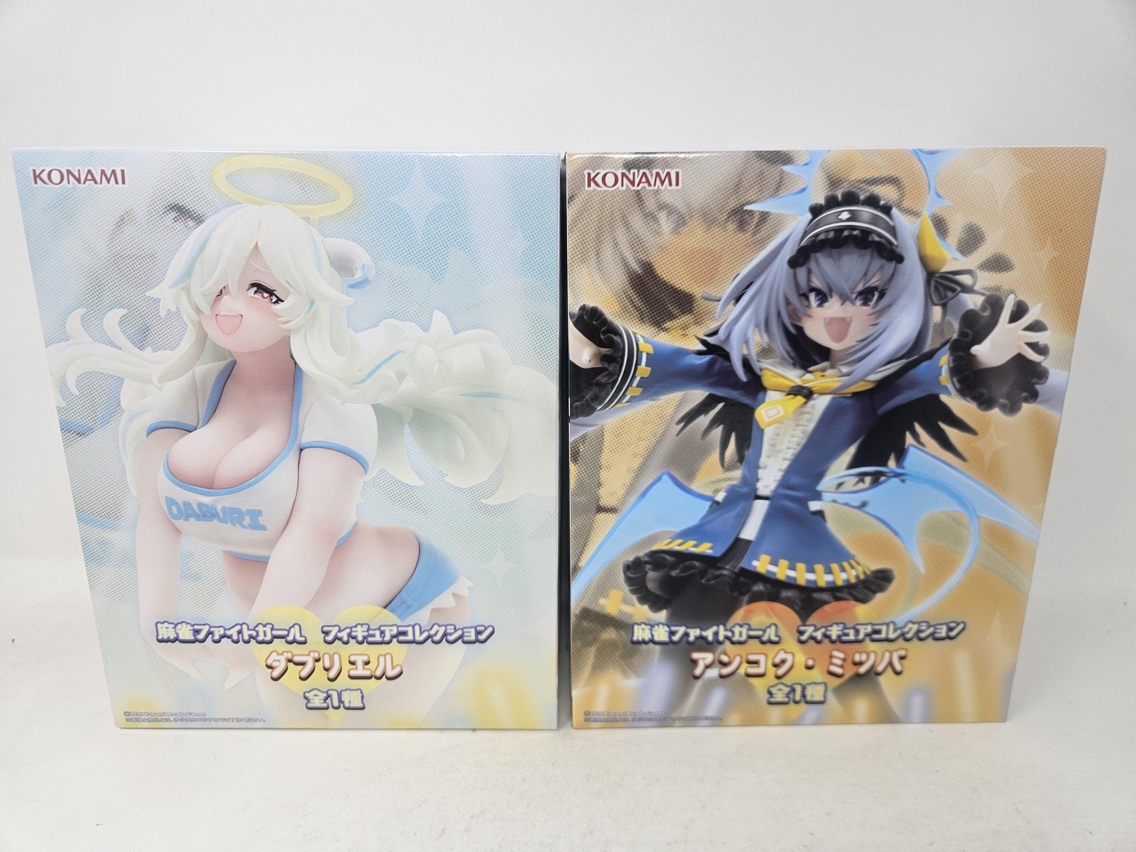 Konami Mahjong Fight Girl Dabriel Ankoku Mitsuba Anime Figure Set US Seller