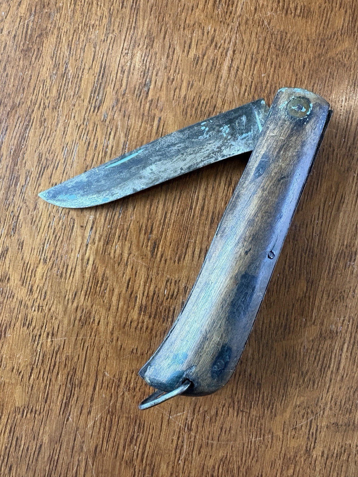 H. Boker & Co's Antique Folding Pocket Knife 1870-1914 Wood Handle