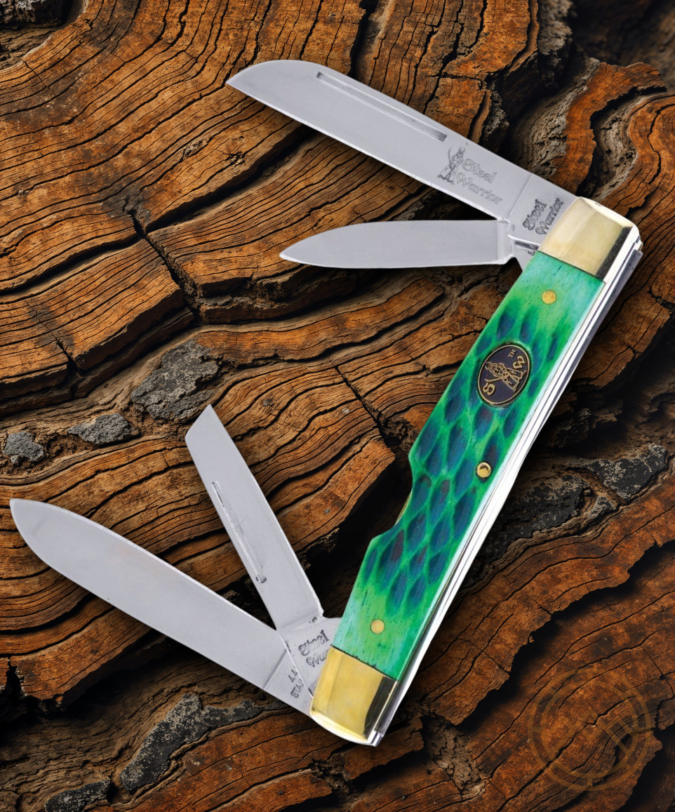 Frost Cutlery Congress Pocket Knife Mirror Stainless Steel Blades Bone Handle
