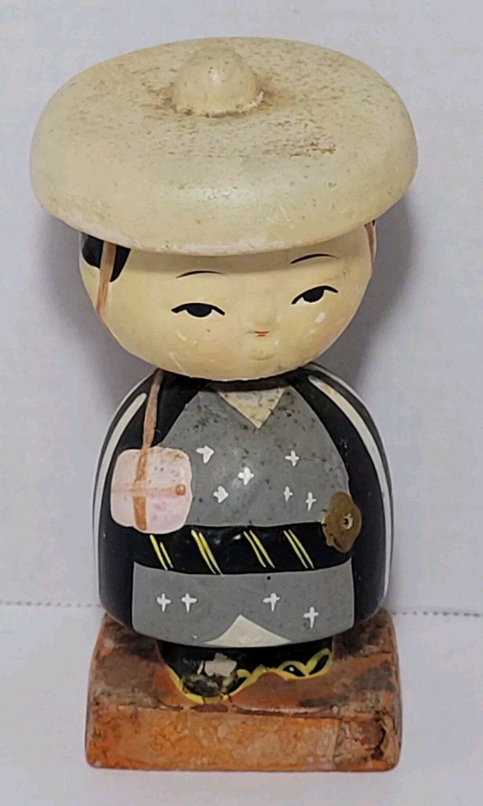 Vintage Asian Oriental Nodder Doll Bobblehead Japan Made
