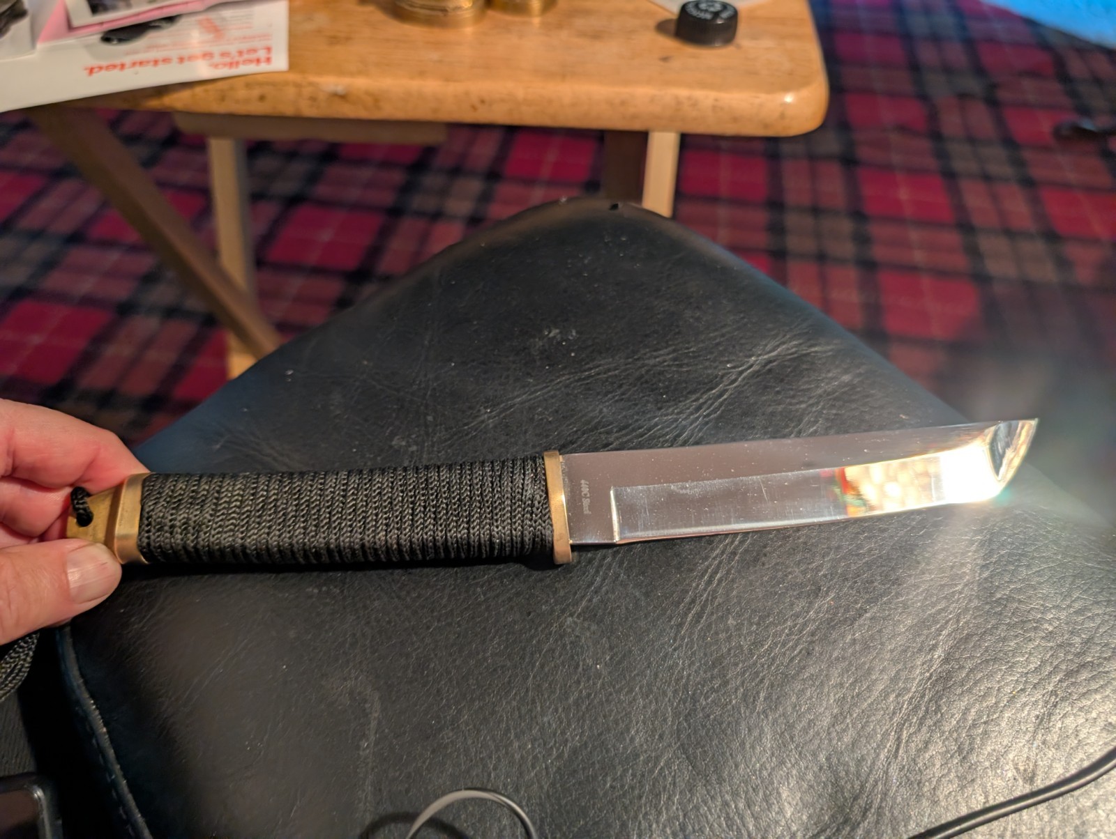 Good Worker Fixed Blade Knife With Sheath. Excellent Condition 