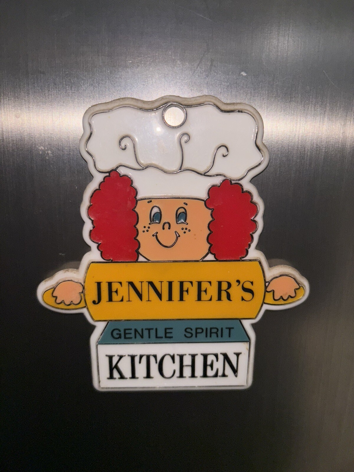 Swib Jennifer”s Kitchen Refrigerator Magnet Chef Hat Rolling Pin Vintage Swib Jennifer”s Kitchen Refrigerator Magnet Chef Hat Rolling Pin Vintage