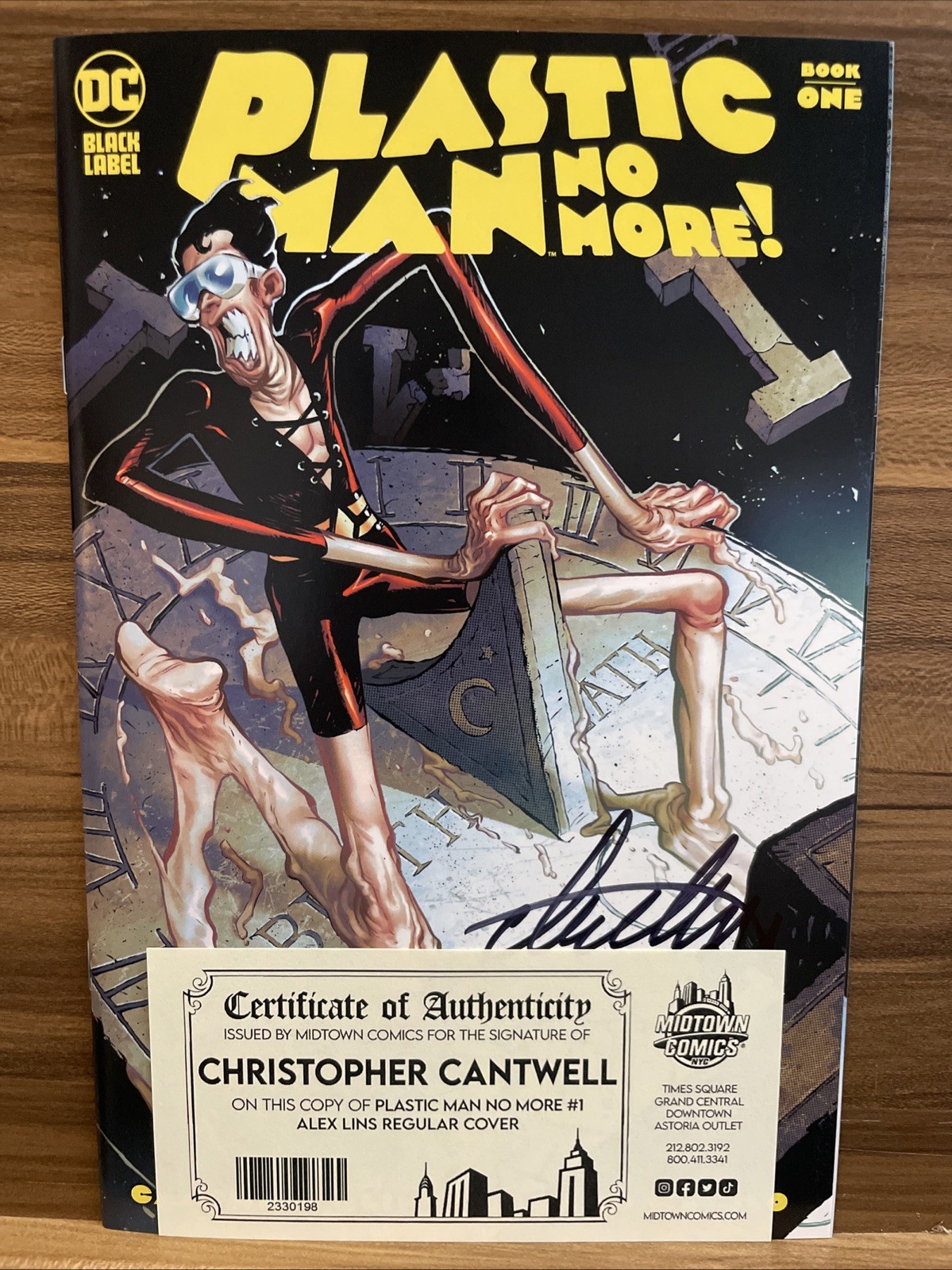 PLASTIC MAN NO MORE #1-A (2024) 1ST PRINT SIGNED CHRIS CANTWELL COA