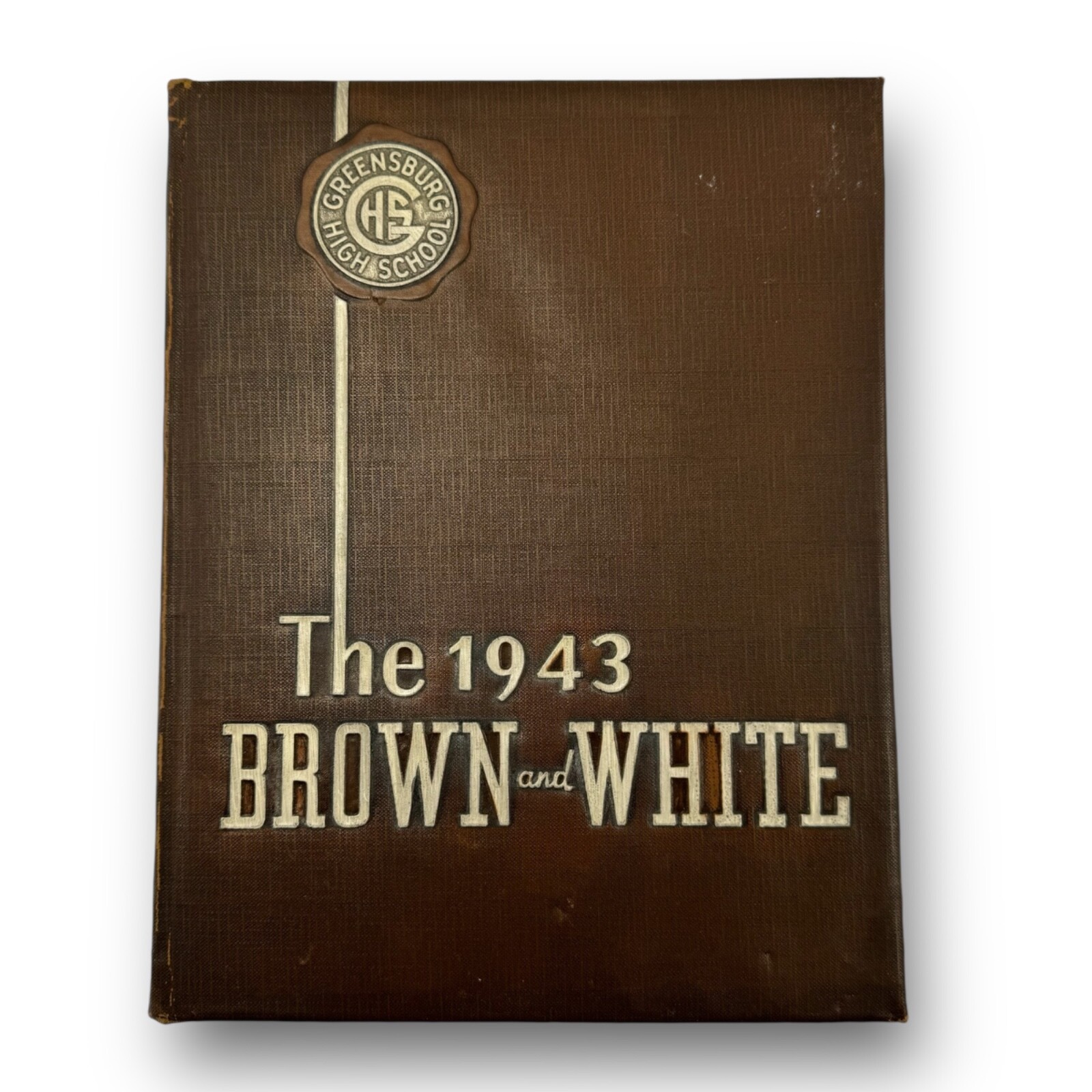 Yearbook Brown and White Greensburg Pennsylvania High School 1943