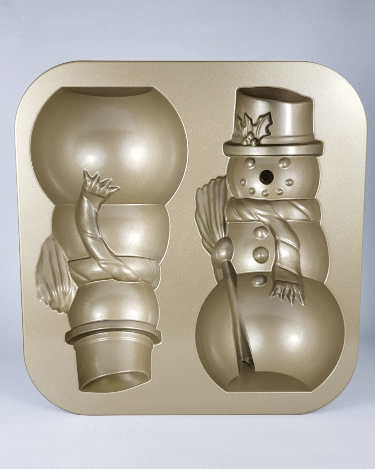 Nordic Ware 3D Snowman Cake Pan 10 Cups Holiday Baking Pan
