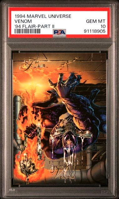 Marvel PSA 10 Venom- 1994 Marvel Universe \'94 Flair Venon PSA 10