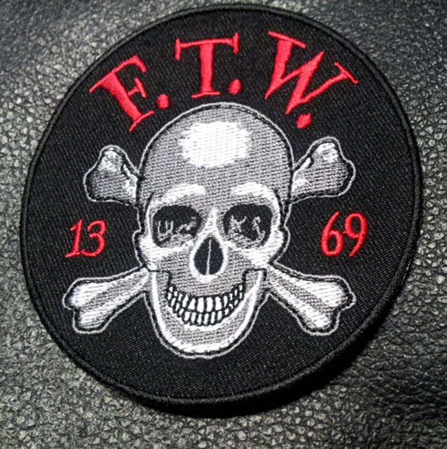 SONS OF OUTLAW  F.T.W SKULL BONES 13-69 BIKER ANARCHY GANG FTW PATCH 