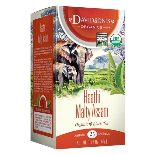 Davidsons Organics 2522 Haathi Malty Assam Tea Bags - Box of 25