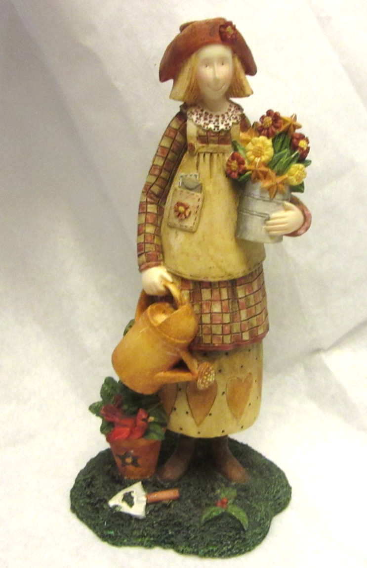 VTG ELLEN STOUFFER Seeds of Love First Edition 1999 Girl w/ Flowers #8 Signed