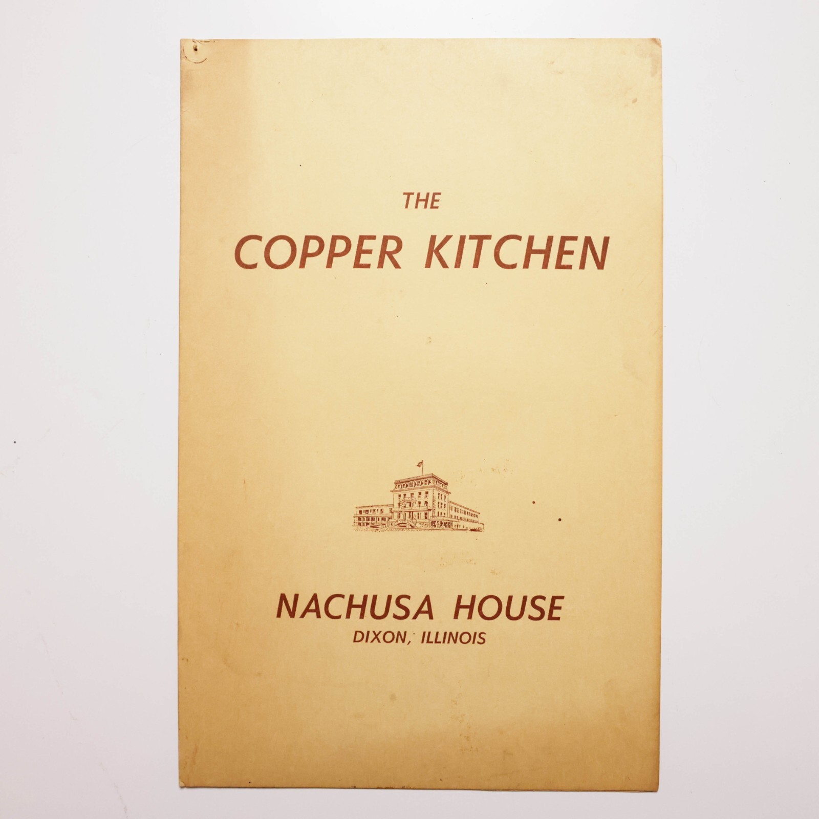 Vintage Nachusa House Dixon Illinois the Copper Kettle Restaurant Menu Vintage Nachusa House Dixon Illinois the Copper Kettle Restaurant Menu