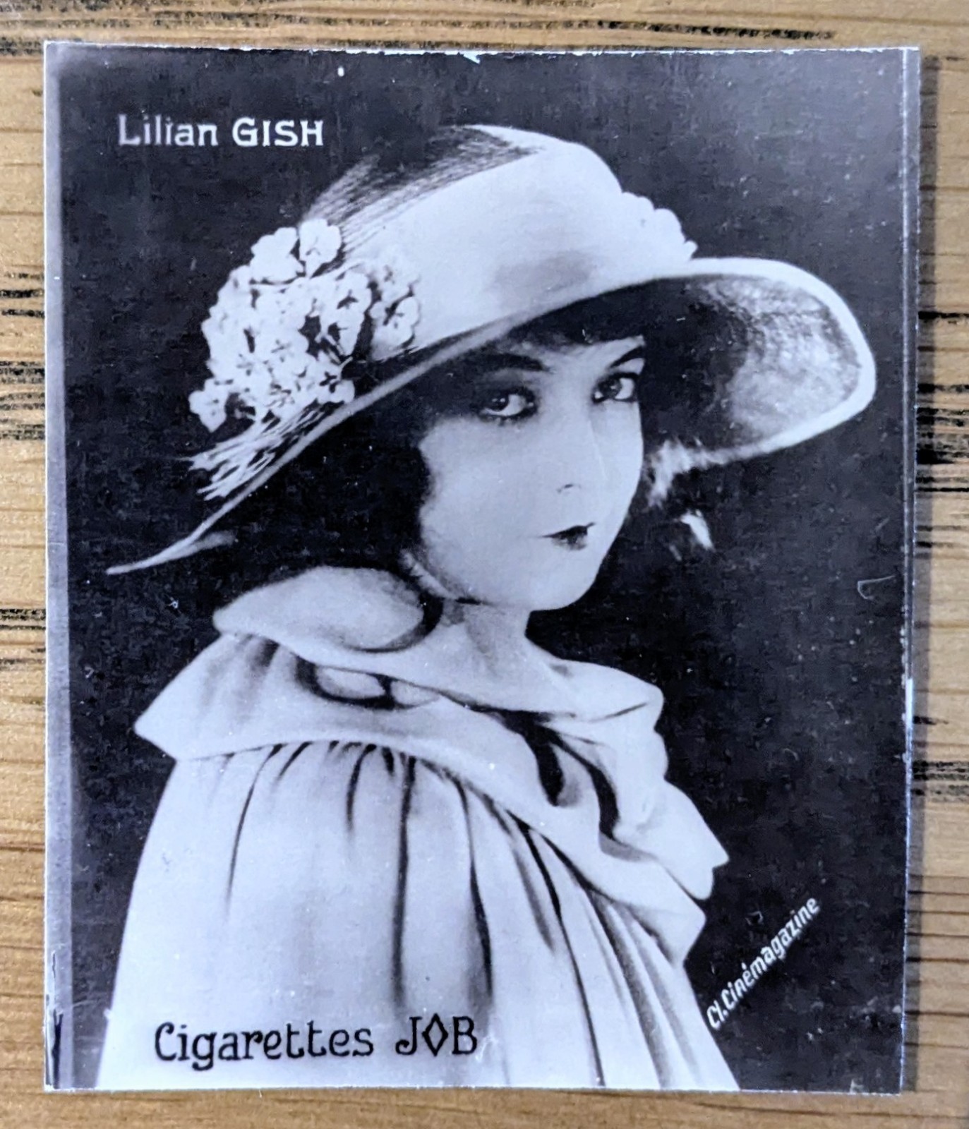 1926 Societe Job Cigarettes Card - Cinema Stars - Lillian Gish 