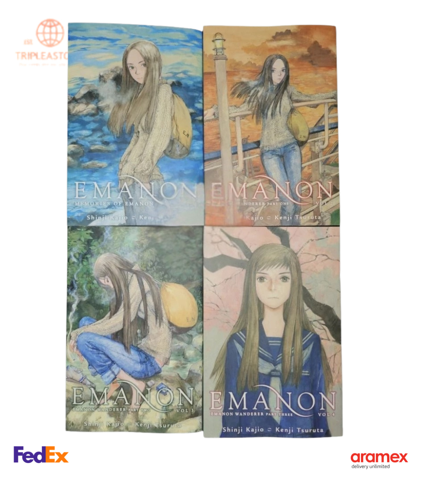 Emanon Memories of Emanon Manga Vol 1-4 Full Set English Comic By Shinji Kajio