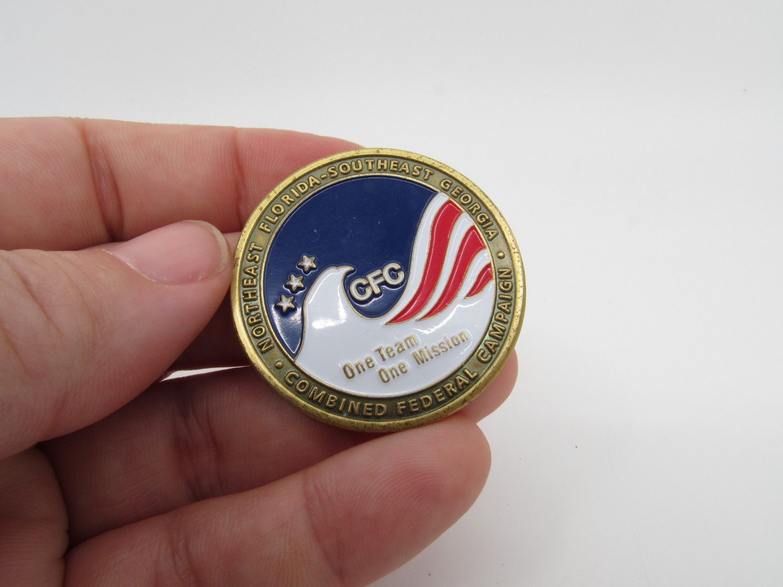 2004 CFC Challenge Coin Northeast Florida Southeast Georgia United We Stand Give