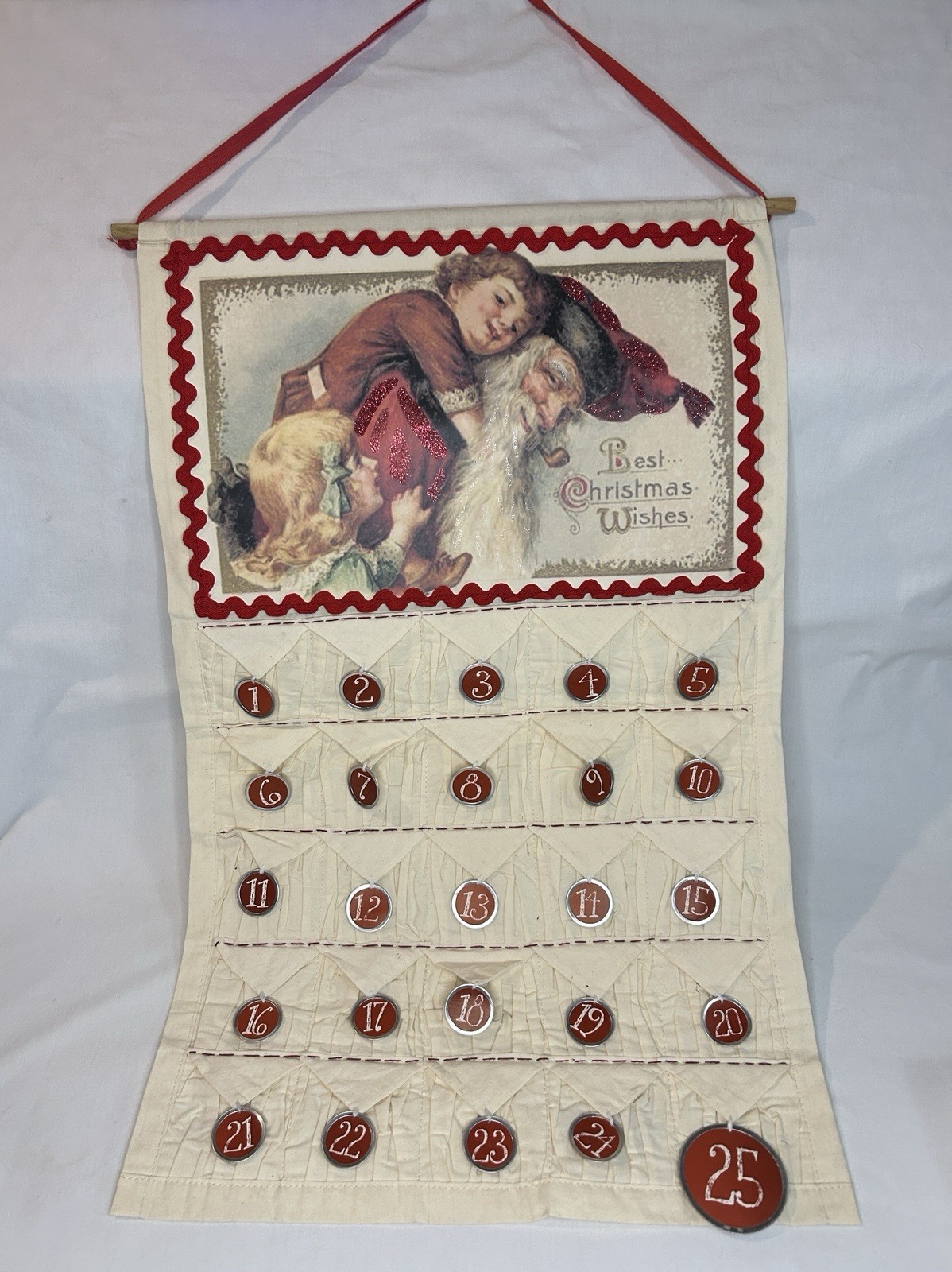 Vintage John Winsch 1914 Santa Claus Piggy Back Ride with Children Countdown Vintage John Winsch 1914 Santa Claus Piggy Back Ride with Children Countdown