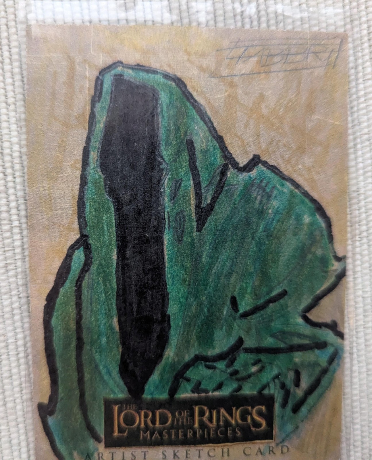 Lord of The Rings Masterpieces Sketch Card Nazgul Wraith David Fabbri