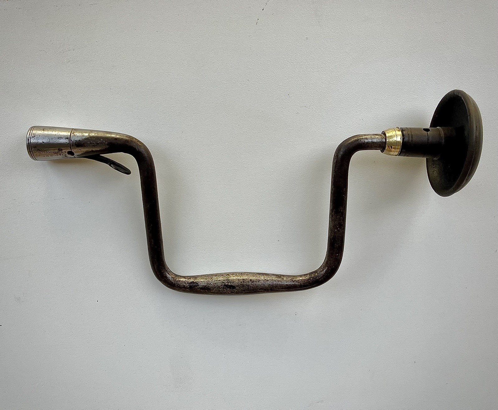 Antique Wilson Mfg Co Bit Brace Drill - New London CT - Pre-Civil War 1830s Antique Wilson Mfg Co Bit Brace Drill - New London CT - Pre-Civil War 1830s