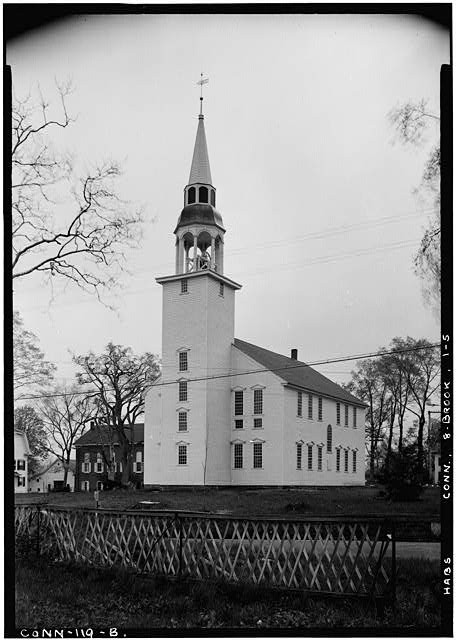 Photo:Brooklyn CT Unitarian Church 1940 East Tower and North Side HABS