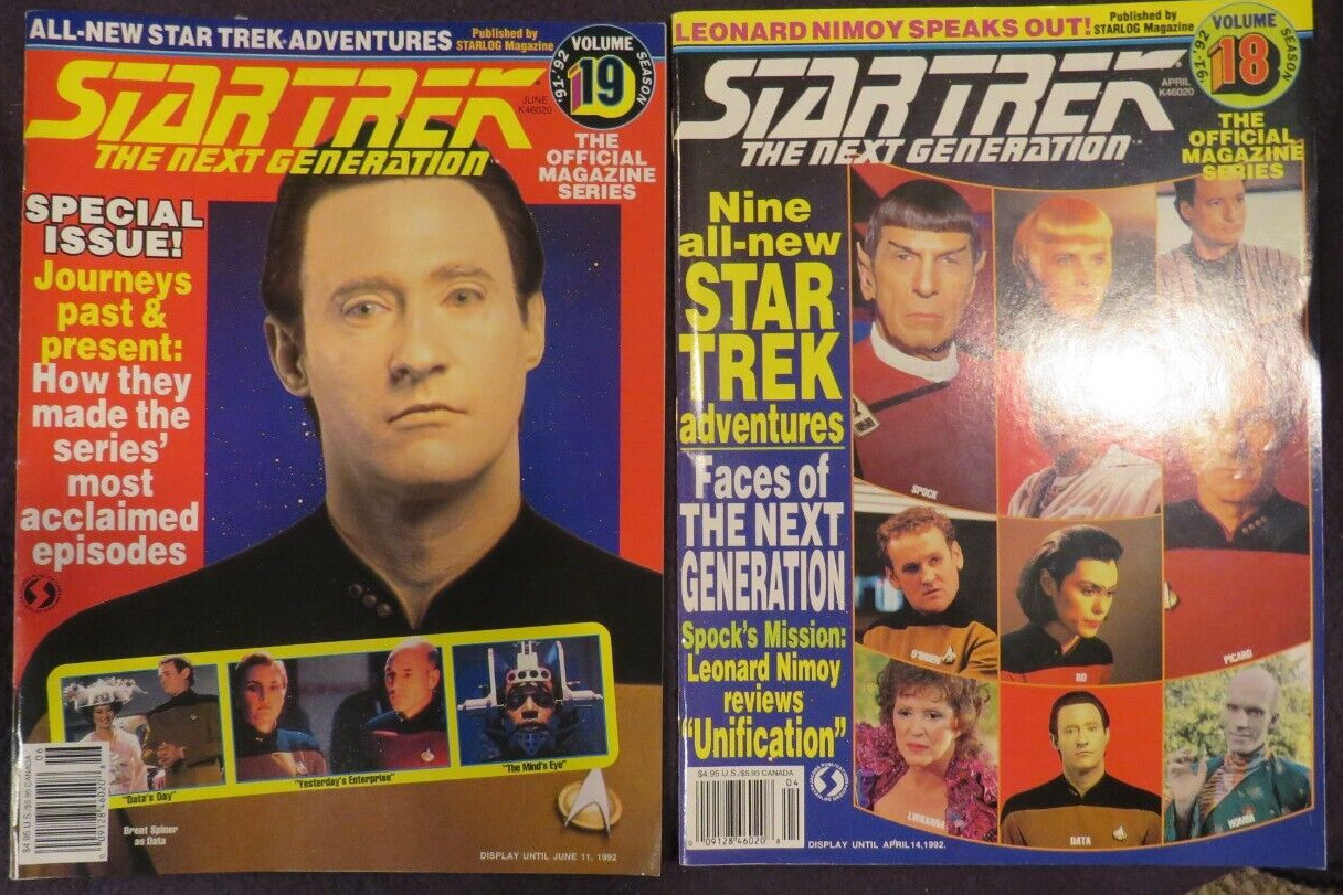 Star Trek The Next Generation The Official Magazine Series Volume 18 & 19 - 1992