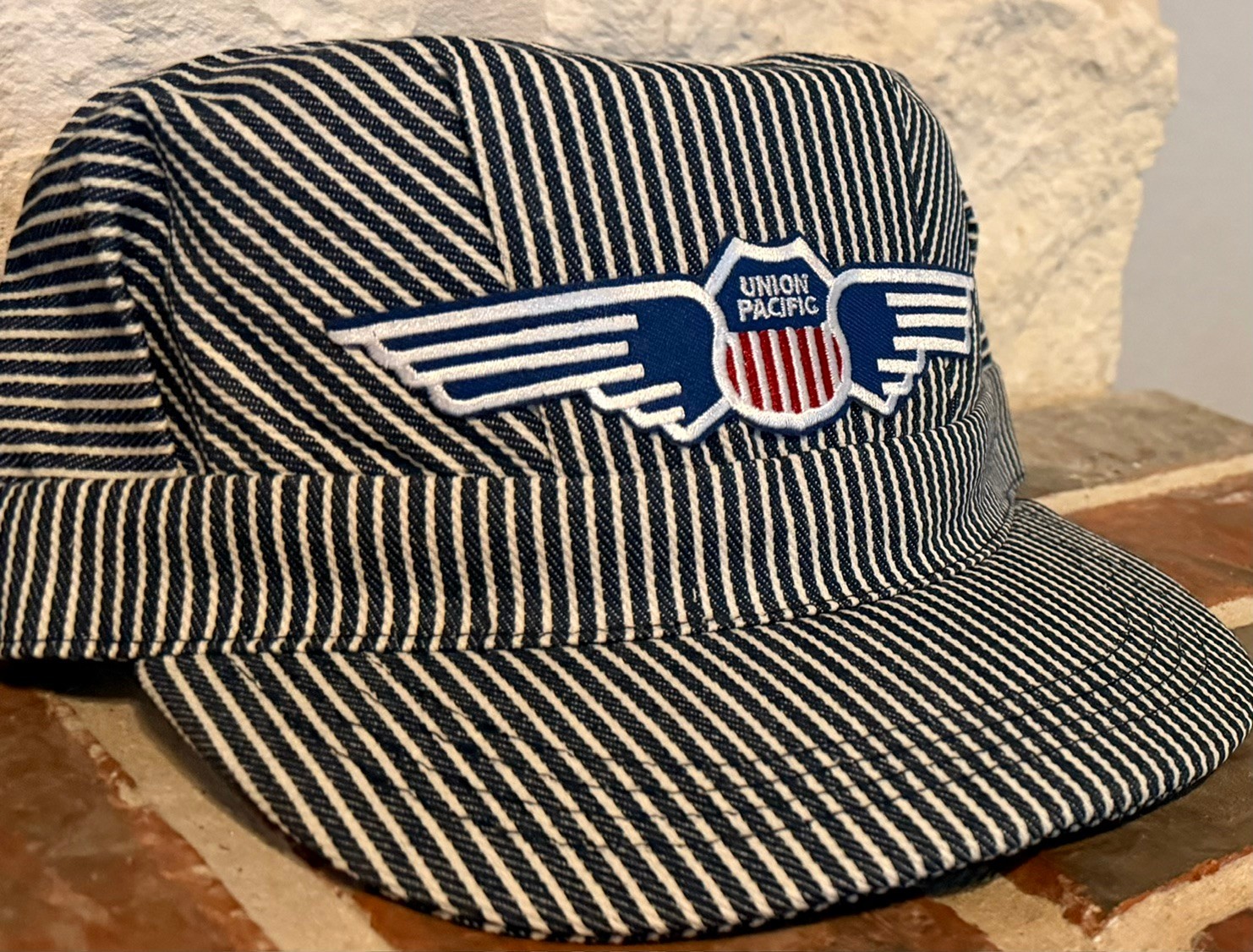 Engineer/Conductor Cap /Hat-Union Pacific WINGS (UP)- adjustable -Adult or Child Engineer/Conductor Cap /Hat-Union Pacific WINGS (UP)- adjustable -Adult or Child