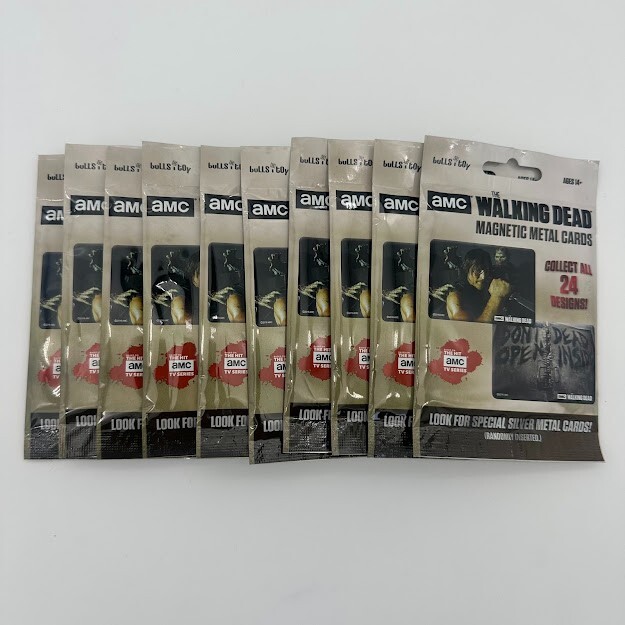 🧟 The Walking Dead Magnetic Metal Cards Series 1 Lot of (10) Packs 🧟