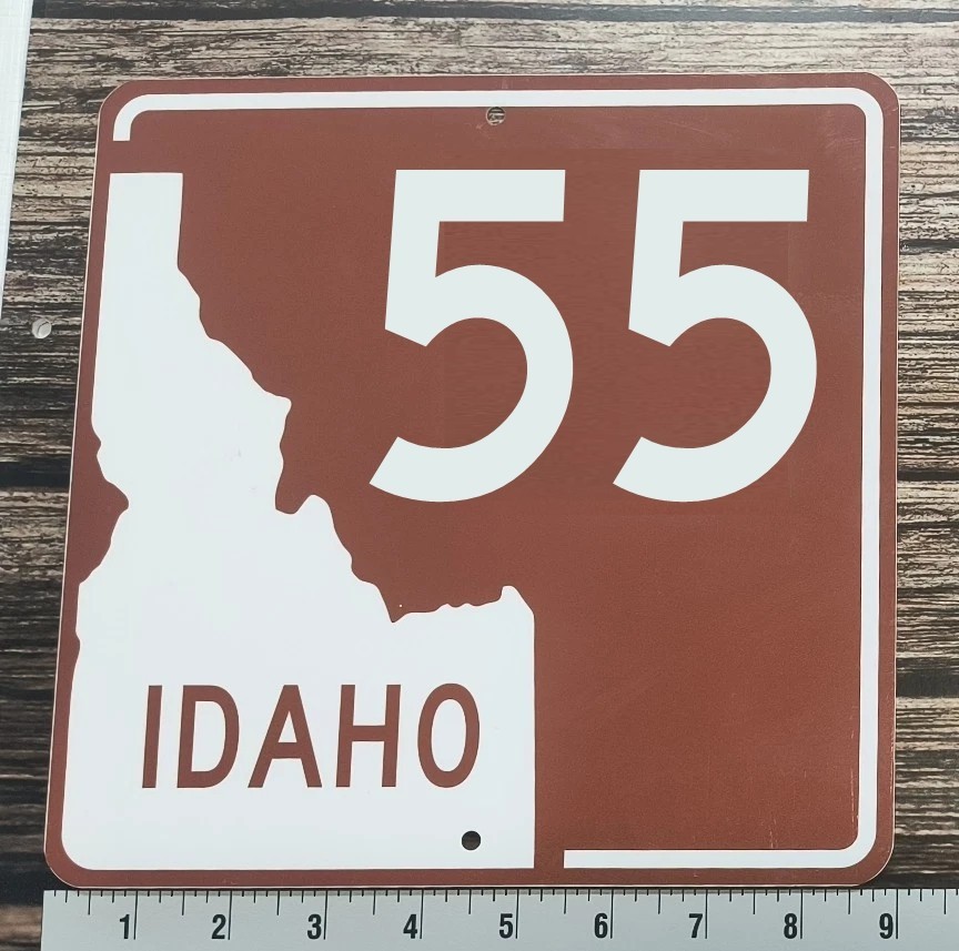 Idaho State Route 55 Payette River McCall Scenic Byway Highway Sign