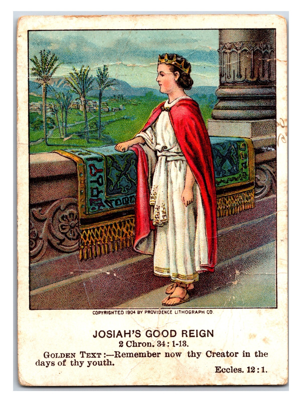 Antique - Josiah\'s Good Reign Victorian Trade Card - Philadelphia, Pennsylvania