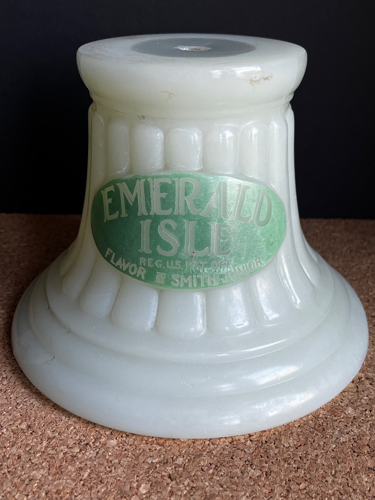 Vintage Smith Junior Emerald Isle Milk Glass Soda Fountain Syrup Dispenser Base