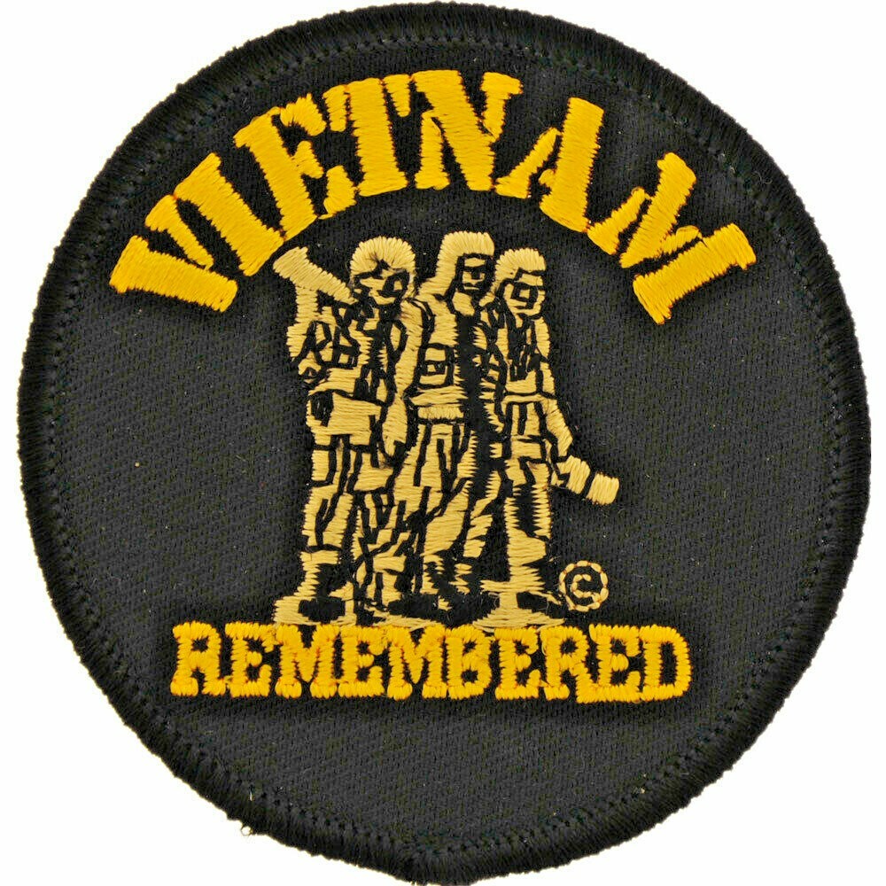 VIETNAM REMEMBERED Embroidered Shoulder Patch 3\
