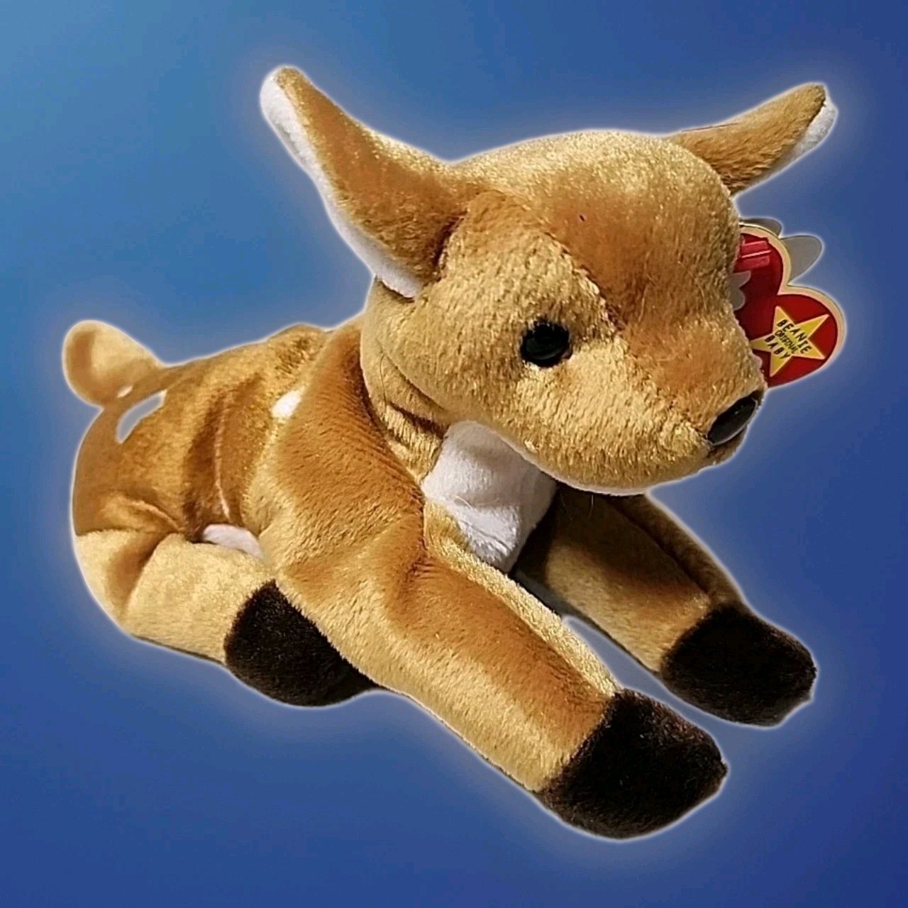 Vintage Ty Beanie Baby Whisper the Deer WITH ERRORS – 1998- Rare Retired
